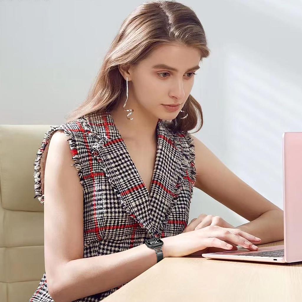 Watch Band For Apple Watch Series 10 Ultra 9 8 7 SE 6 5 4 3 2 1 46mm 49mm 45mm 44mm 42mm Magnetic Clasp Stainless Steel Strip