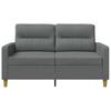 Vidaxl 2-Seater Sofa, Dark Grey, 120 Cm, Upholstered In Fabric