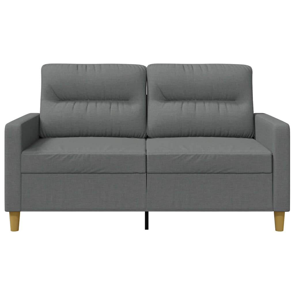Vidaxl 2-Seater Sofa, Dark Grey, 120 Cm, Upholstered In Fabric