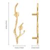 2Pcs Brass Cabinet Knob Branch Shape Drawer Knob Comfortable Drawer Handle Labor Saving Cabinet Handle for Home Cupboard