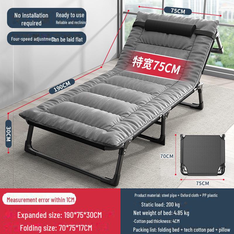 Folding Multifunctional Recliner Bed: Perfect for Home, Office, Outdoor Naps, and Camping.