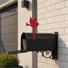 Metal Paint Mailbox Sign Iron Flag, Flying Bird Shape Mail Box Stake Sign, Decorative Flag Replacement for Outdoor Garden Patio Decoration Decor