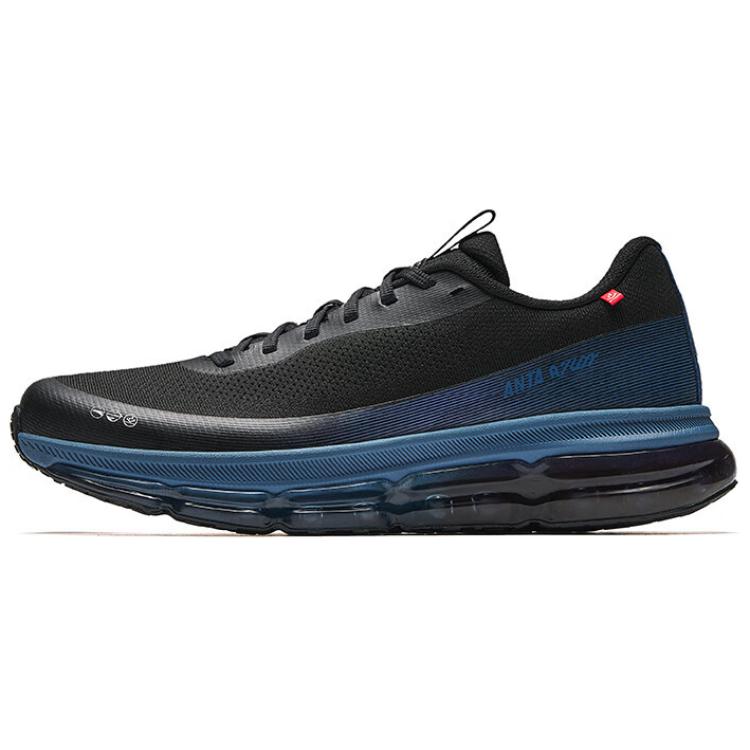 

Anta Comfortable Versatile Non-Slip Wear-Resistant Low-Top A-Jelly Casual Running Shoes Men sneaker Black Blue 112515501-4 43