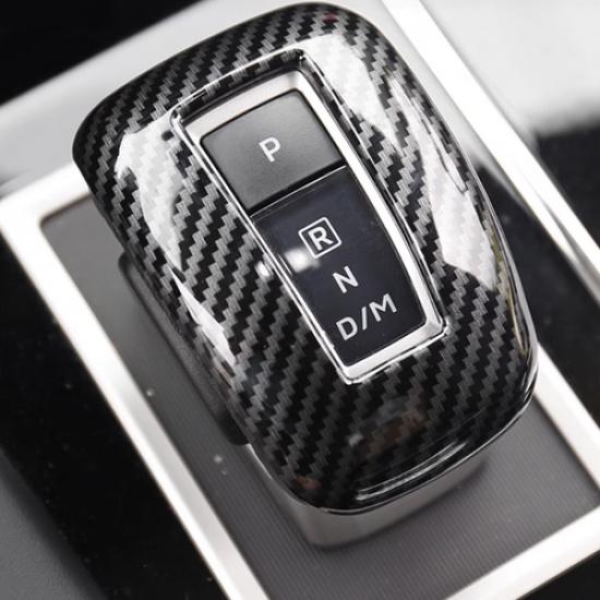 Carbon fiber Car Gear Shift Knob Cover Trim For Mitsubishi Outlander -2024