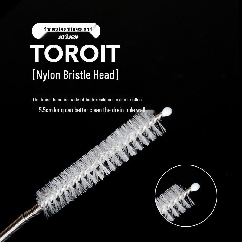 Multifunctional Refrigerator Drain Cleaning Brush for Unclogging and Water Accumulation Removal