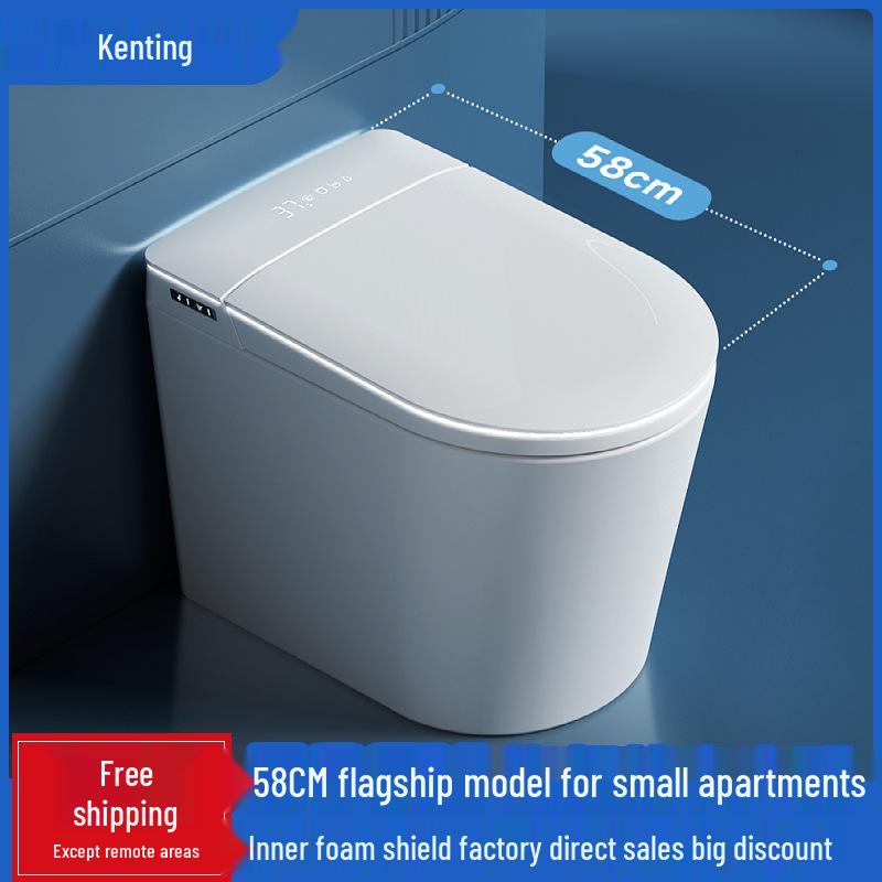 Intelligent Heated Toilet Seat with Automatic Flushing and Night Light - Fits U & V-Shaped Toilets