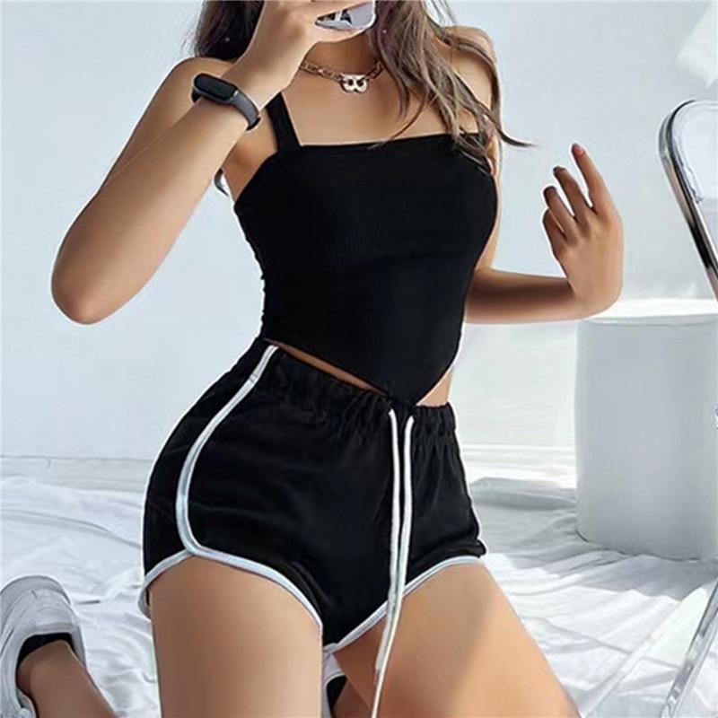 Dámské pletené topy Y2k Sexy Cross Halter Korzet Prsatější Košilka bez zad Halter Top Streetwear Tenké přední topy