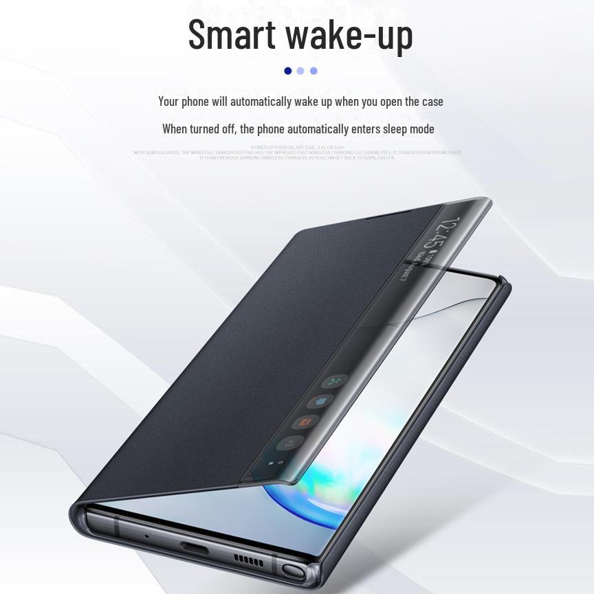 Samsung Note 10+ Smart Flip-deksel med sidevindu og hvilefunksjon