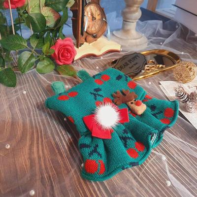 Puppy Green Melange One Piece Cat Winter Clothes