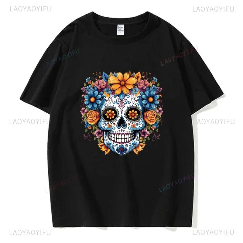 Mexický Den mrtvých ''DÍA DE LOS MUERTOS'' Tištěné tričko Pánské grafické tričko Ležérní pohodlná trička na léto Dámské oblečení