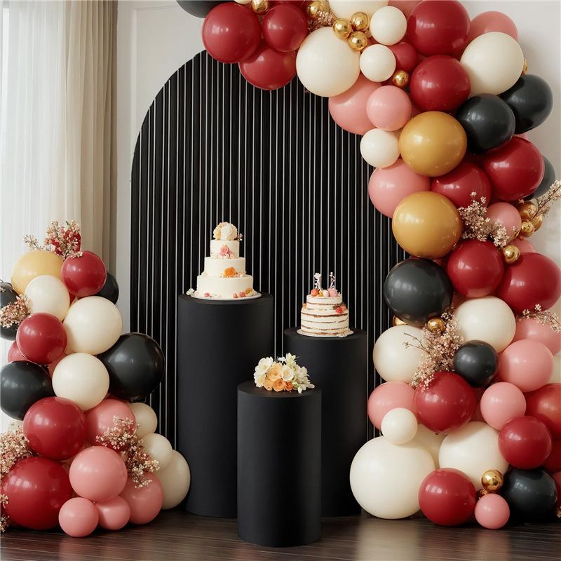 1-5Pcs Cylinder Stand Covers Spandex Pedestal Stand Covers For Party Wedding or Baby Shower Event Decor (only cloth covers)