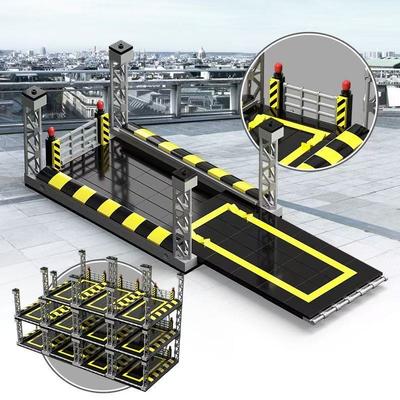 City Speed Sports Cars Garage Building Blocks MOCSupercar Racing Garage Display Stand Building Blocks Bricks Model Toys For Kids