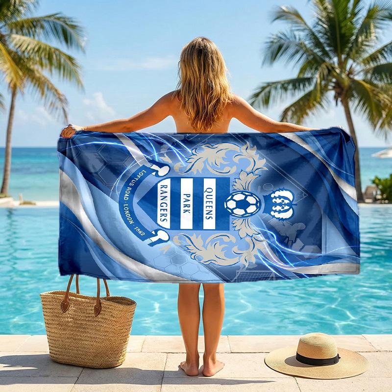 Telo da Spiaggia Calcio Queens Park Rangers Microfibra Morbida Asciugatura Rapida Assorbente per Spiaggia Piscina Viaggio