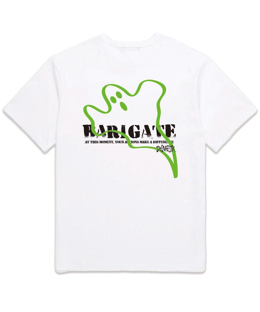 Baligeiteu Ghostliine Oversized Short Sleeve T-Shirt (Bs027) White