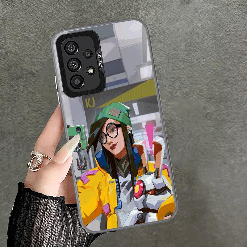 V-Valorant Killjoy Soft Phone Case for Samsung A17 A16 A15 A14 A13 A57 A56 A55 A54 A53 A37 A36 A35 A34 A33 A26 A25 A24 A23 A52