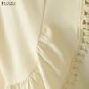 ZANZEA Women Casual Sleeveless High Low Hem Ruffles Straps Tank Tops Camisoles