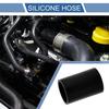 1 Pièce 45mm 177" ID 76mm 299" Longueur 0 Degrés Noir Tuyau en Silicone pour Voiture