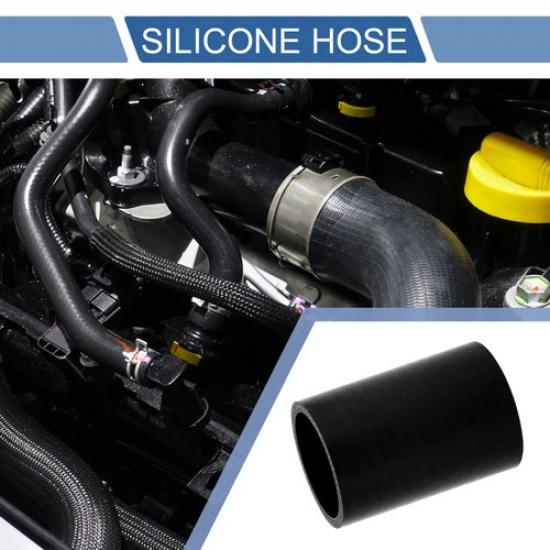 1 Pcs 45mm 177  ID 76mm 299  Length 0 Degrees Black Car Silicone Hose