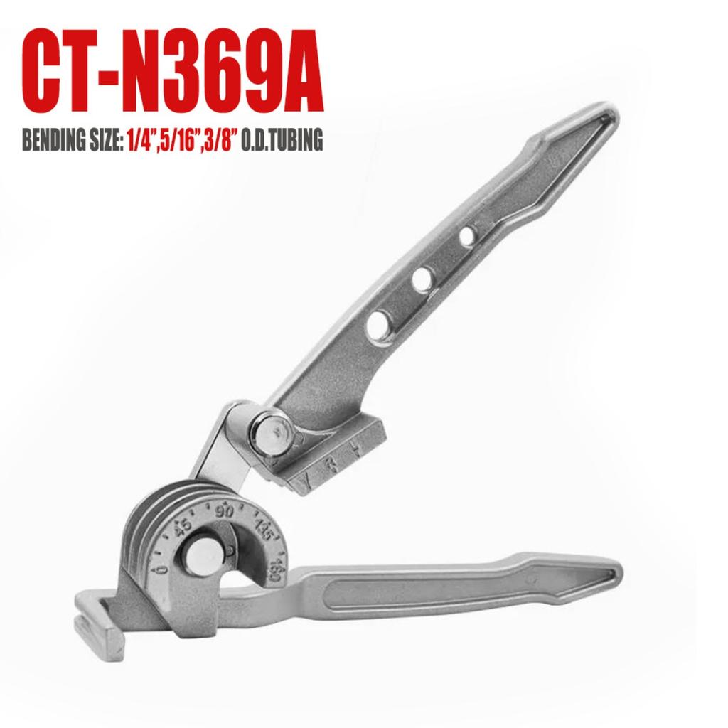 Premium 3-in-1 Pipe Bender, Metric & Imperial Dual Specifications Available, Heavy Duty Manual Copper Aluminum Tube Bending Tool for Refrigeration