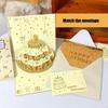 3D Birthday Card with Light and Music With Envelope Musical Happy Birthday Card for Women Men Husband Wife Children