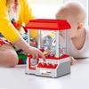 Portable Mini Claw Machine Coin Operated Plastic Mini Candy Grab Machine Party Supplies Battery Powered Entertainment Funny Toys