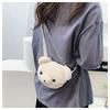 2022 New Plush Women's Bag Cute Bear Head Shoulder Bag For Fashionable Girls