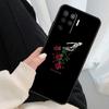 Black Aesthetics Skull Skeleton Case For Oppo A17 A57 A77 A40 A78 A54 A74 A94 A76 A16 A96 A18 A60 A80 A38 A58 A98 A15 A5 Pro
