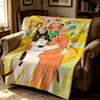 Artist P-Pdohk-k Throw Thick Comfort Flannel Quilt, Multi-scene Use Indoor Outdoor Daily Nap
