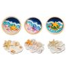 3D Starfish Shell Refrigerator Magnet Resin Ocean Beach Fridge Magnet Coastal Home Kitchen Office Whiteboard Locker Magnetic