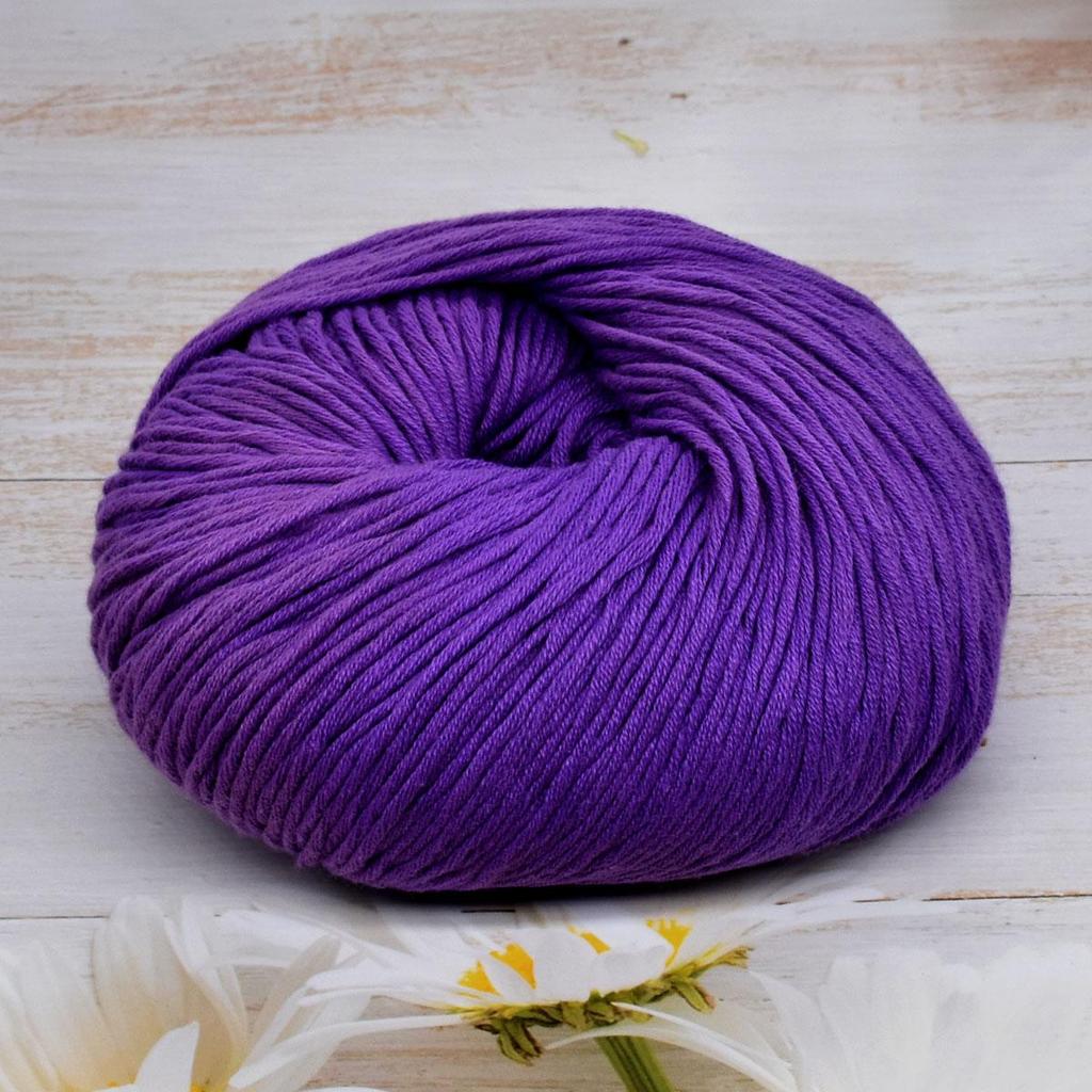 6-Pack Premium Combed Cotton Yarn for Crochet & Knitting - 100% Soft Hand Knitting Yarn, 50g/Skein 125m/Skein, Smooth Craft Yarn for DIY Home Projects