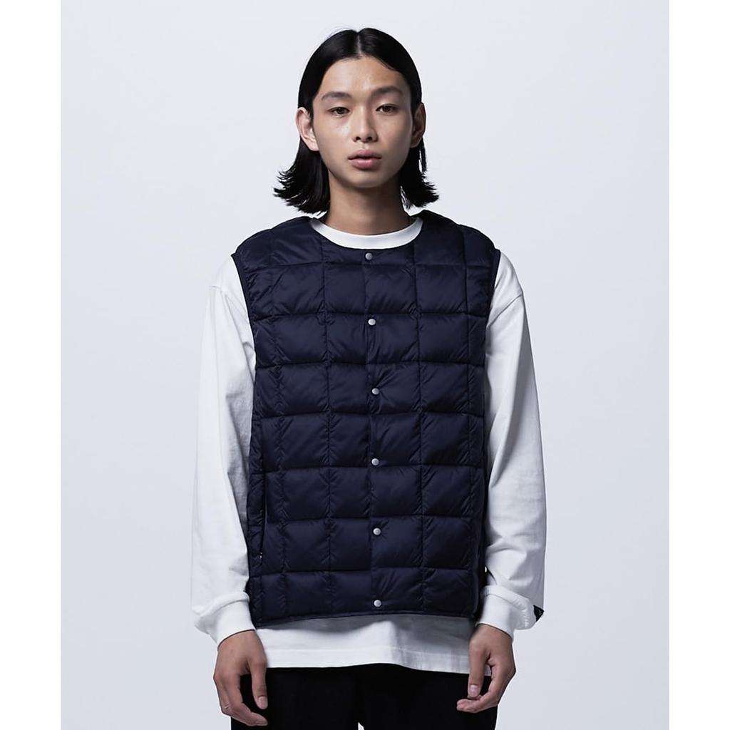 Innen Daunen Rundhals Knopf Innen Daunenweste [TAION Offiziell] Herren (TAION-004)