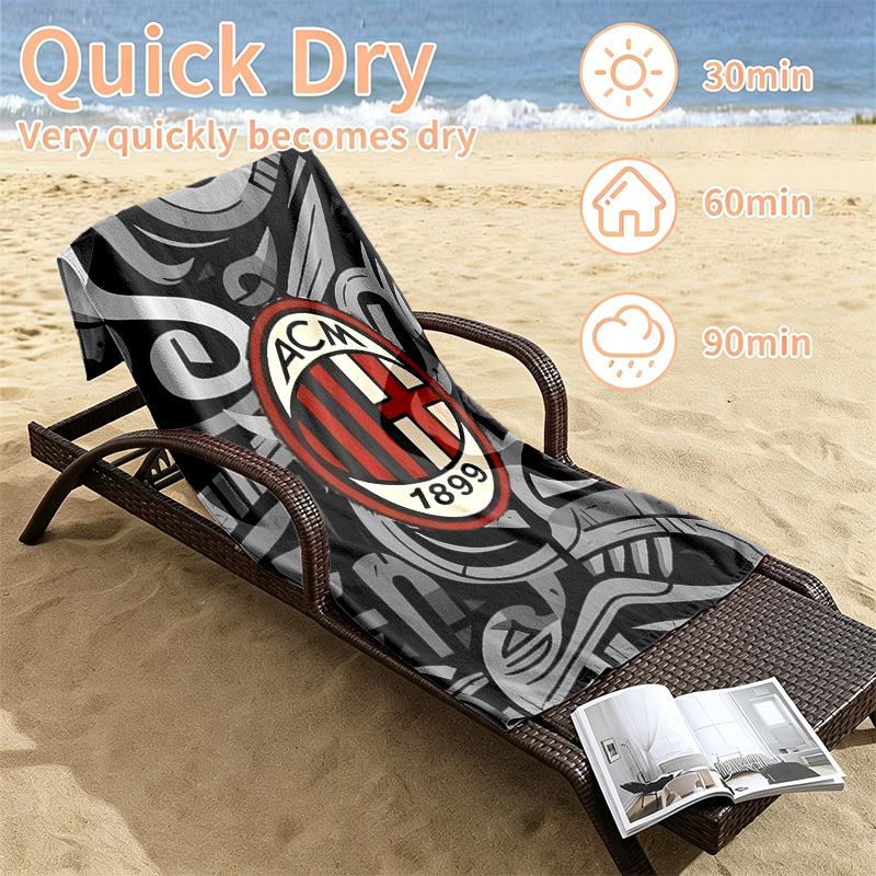 AC Milan Beach towels also serve as bath towels summer essential a musthave for the outdoors the beach and the pool