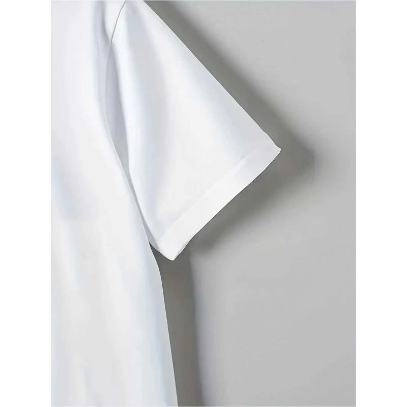 European Size Boys Round Neck Short Sleeved T Shirt with Heart Pattern