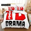 New 3d Print Anime Total Drama Bedding Set Single Twin Full Queen King Size Bed Set Adult Kid Bedroom Cartoons Duvet Cover Sets