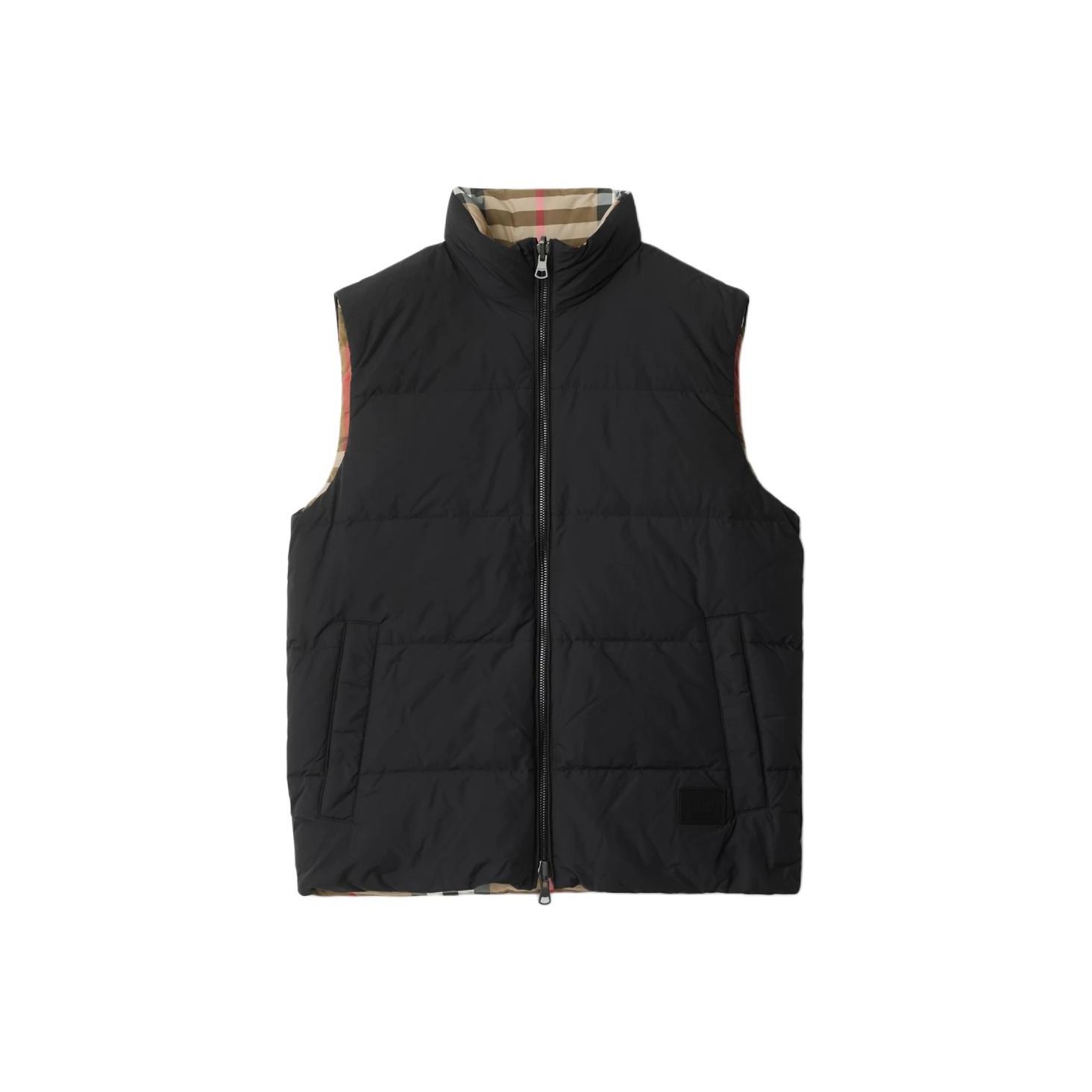 Burberry Down Vests Men`s Black Stand