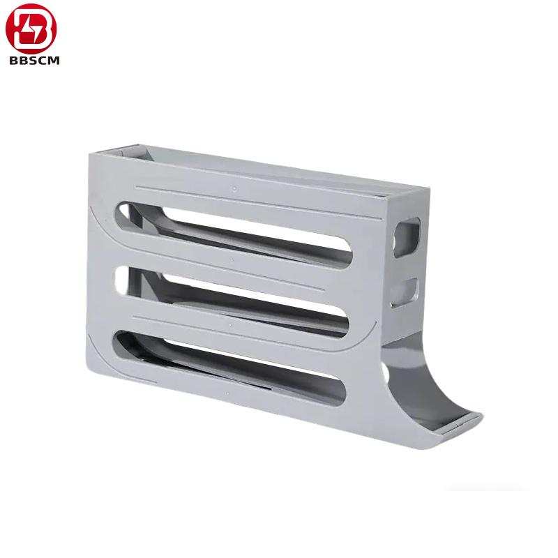 Kitchen Egg Storage Box Four-layer Slide Refrigerator Automatic Tumble Type Egg Tray Holder Rolling Egg Organizer