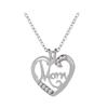Heart Shaped Crystal Pendant Necklace Jewelry Mother's Day Gift For Mom