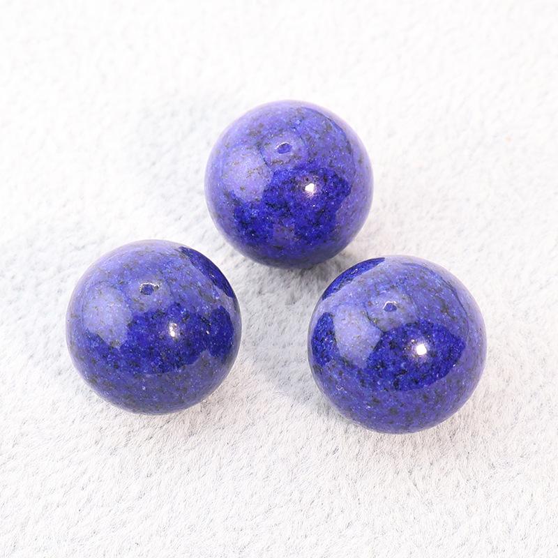 16mm Natural Crystal Agate Round Beads, Holeless, Optional Holes for DIY Ornaments