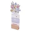 Flowers Desk Calendar 2026 Small   Standing Decorative Floral   School Desktop Accessories