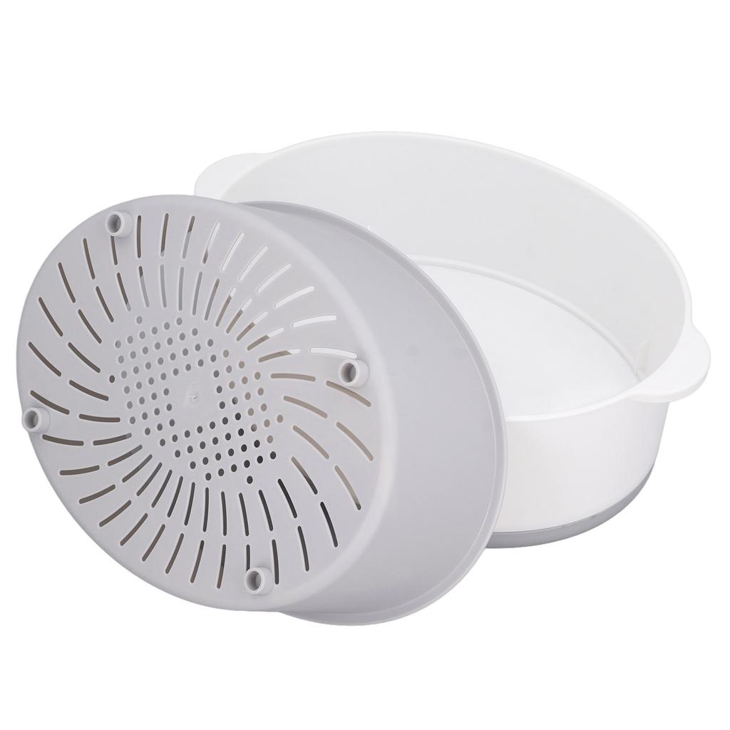 Fruit and Vegetable Washing Machine Double Layer Efficient Time Saving Multifunctional Electric Vegetable Washing Basket