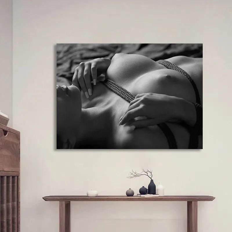 20x30cm Metal Poster Erotica Nude Sex BDSM Shibari Art