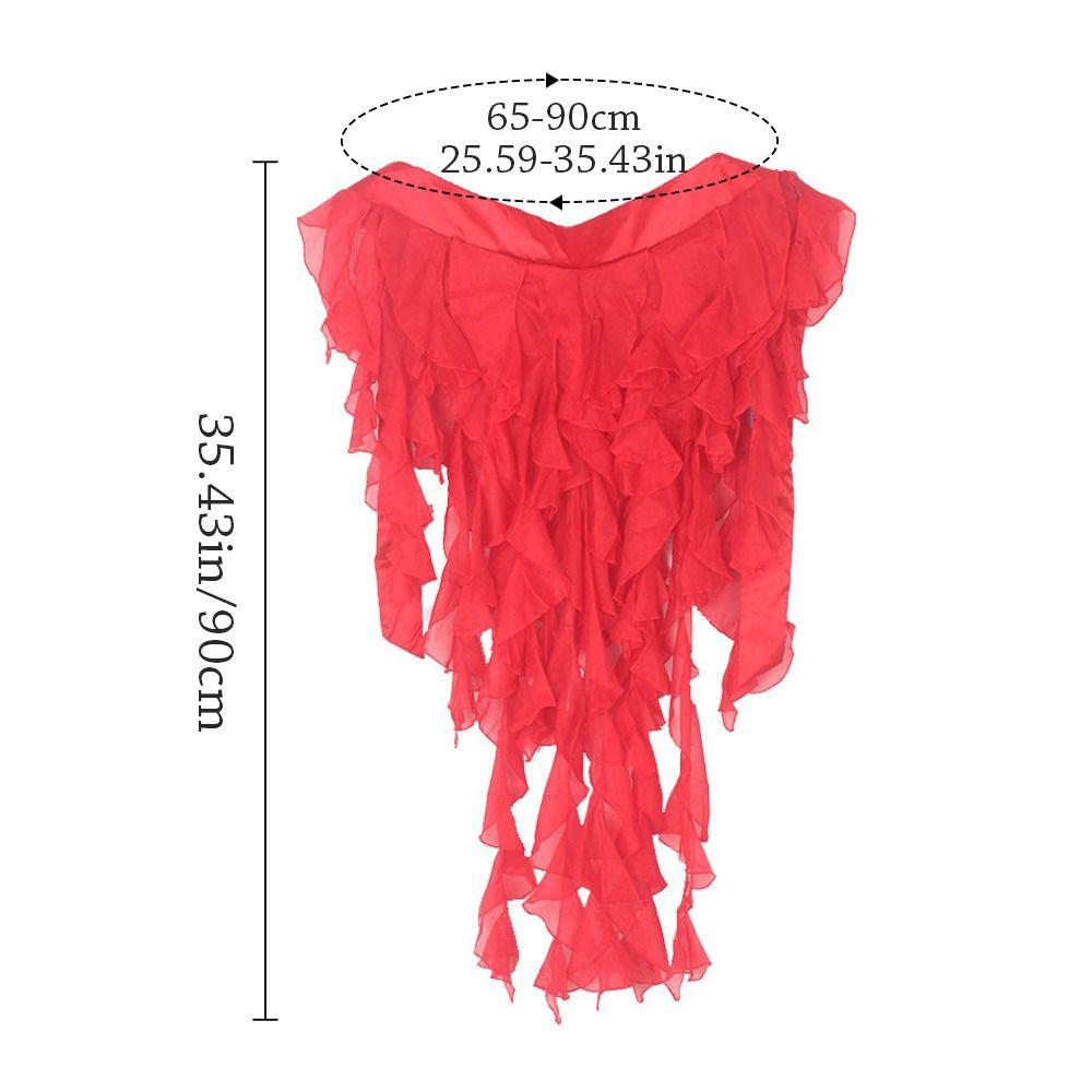 Shiny Hip Scarf Tassels Dancer Skirt Women Show Costumes
