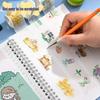 Cute Double-Sided Cartoon Sticker Book with Coil Binding