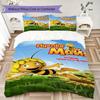 Cartoon bees and Maya Pattern Bedding,Quilt Set Quilt Cover Pillowcase Home Birthday Gift (1*duvet cover+2*pillowcase,without core)XSJT0917369