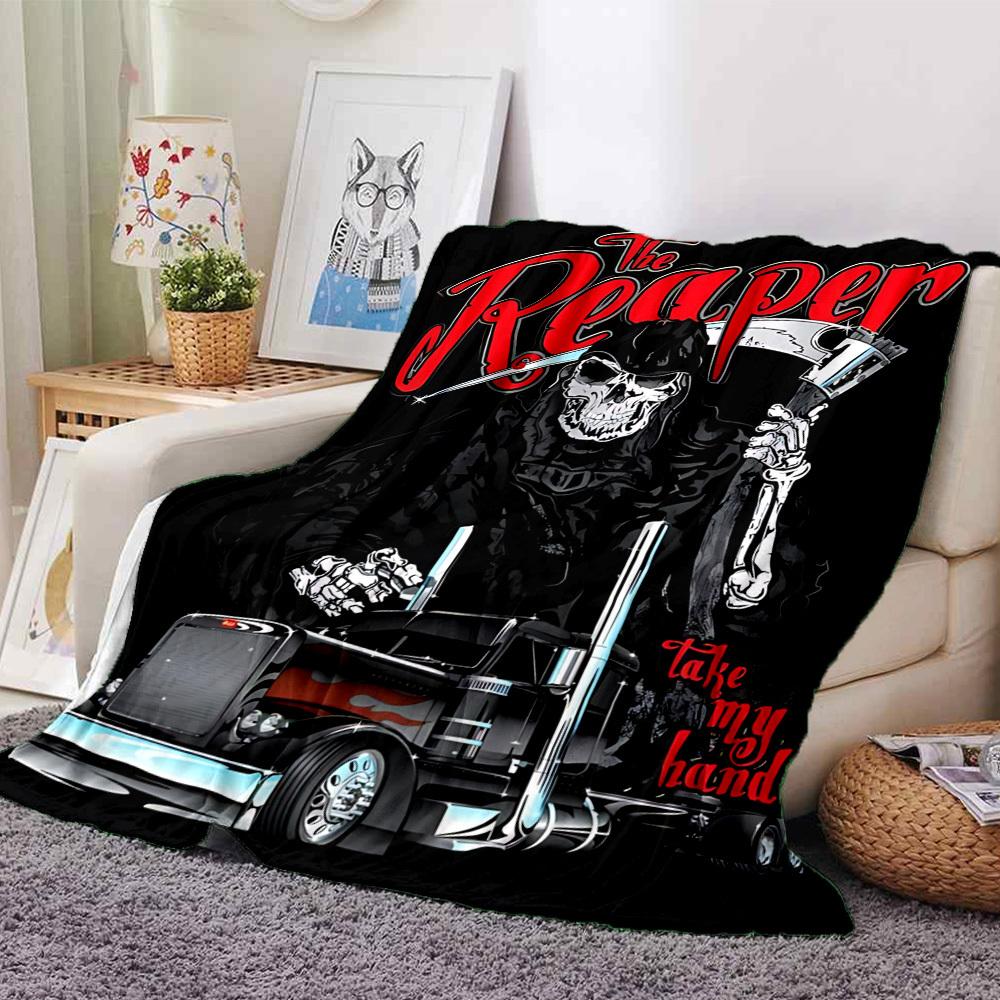 

1pc dragon guitarThemed Blanket - Soft Flannel All-Season Cozy Throw with Bold Graphic Print, Travel, or Holiday Gift for Family & Friends108 80cmx120cm(31inx47in)