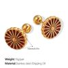 Sweet Cool Wind Cartoon Cute Dripping Rabbit Flower Earrings Stainless Steel Gold Plated Earrings Women