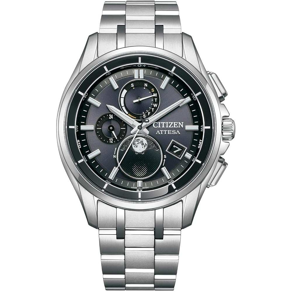 

[CITIZEN] ATTESA (Годинник з радіокеруванням/Водонепроникний/Фази Місяця) BY1001-66E Титановий Легкий L...
