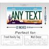 1pc Custom Arizona License Plate Metal Tin Sign Personalized Text Car Garage Wall Decoration