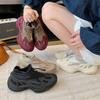 Couple socks shoes women's summer new thick-soled fly-woven sports and leisure shoes one-pedal men's running shoes