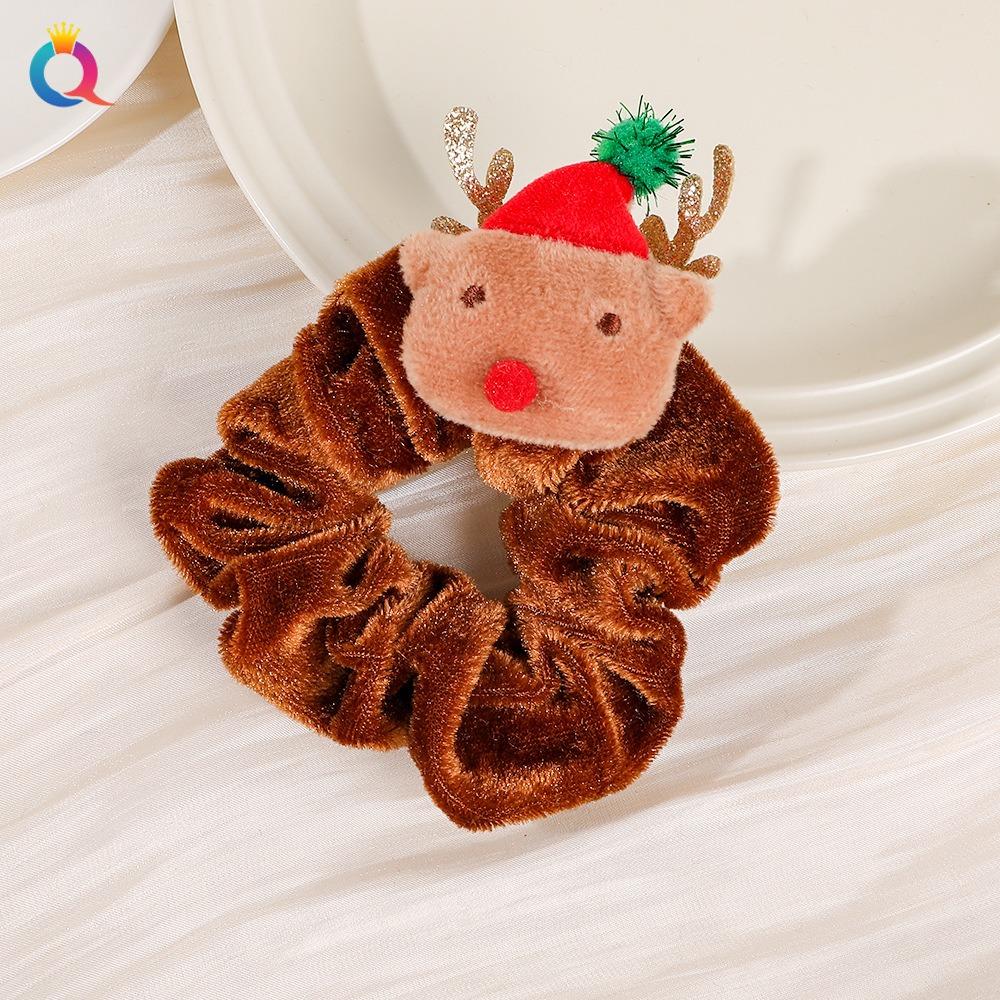 1 Pcs Christmas Headdress Plush Large Intestine Headband with High-end Feeling, Tied Hair Headband
